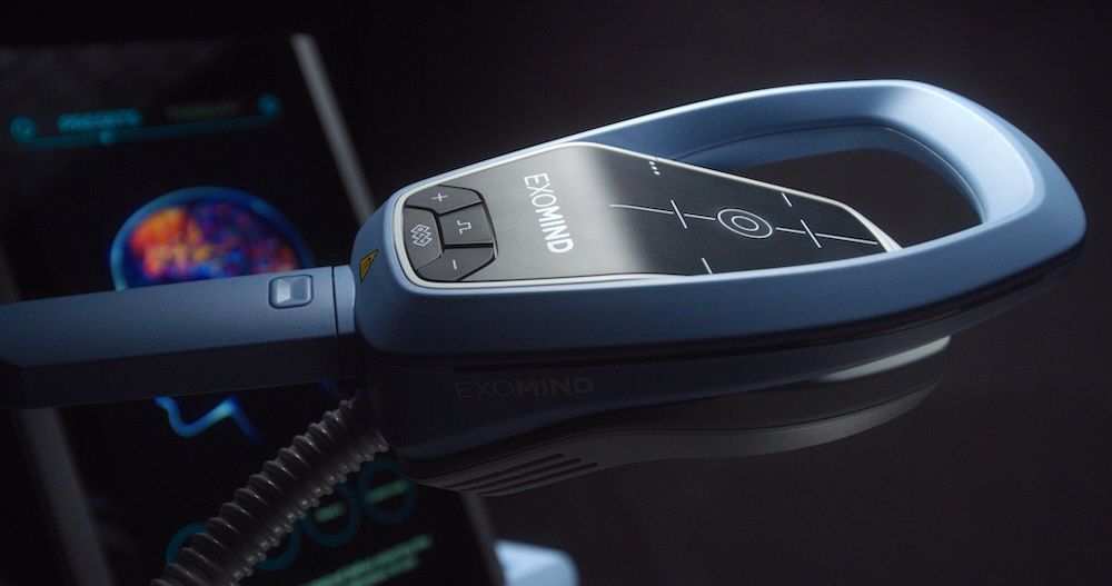A close up of the Exomind device at our wellness center in San Antonio.